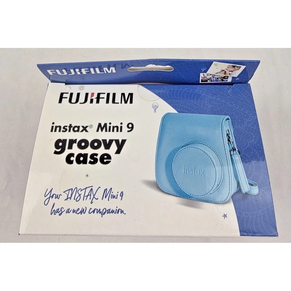 Fujifilm Instax Mini 9 Groovy Camera Case Smoky White Gray Protective Bag NIB